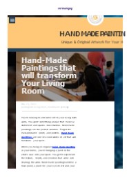 Hand-Made Paintings that will transform Your Living Room