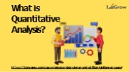 what is quantitative analysis