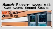 Manage Property Access with Gate Access Control System