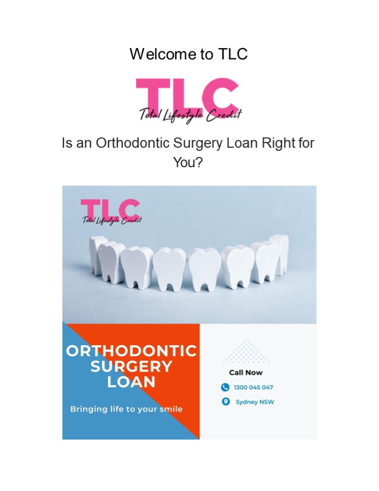 Is an Orthodontic Surgery Loan Right for You?