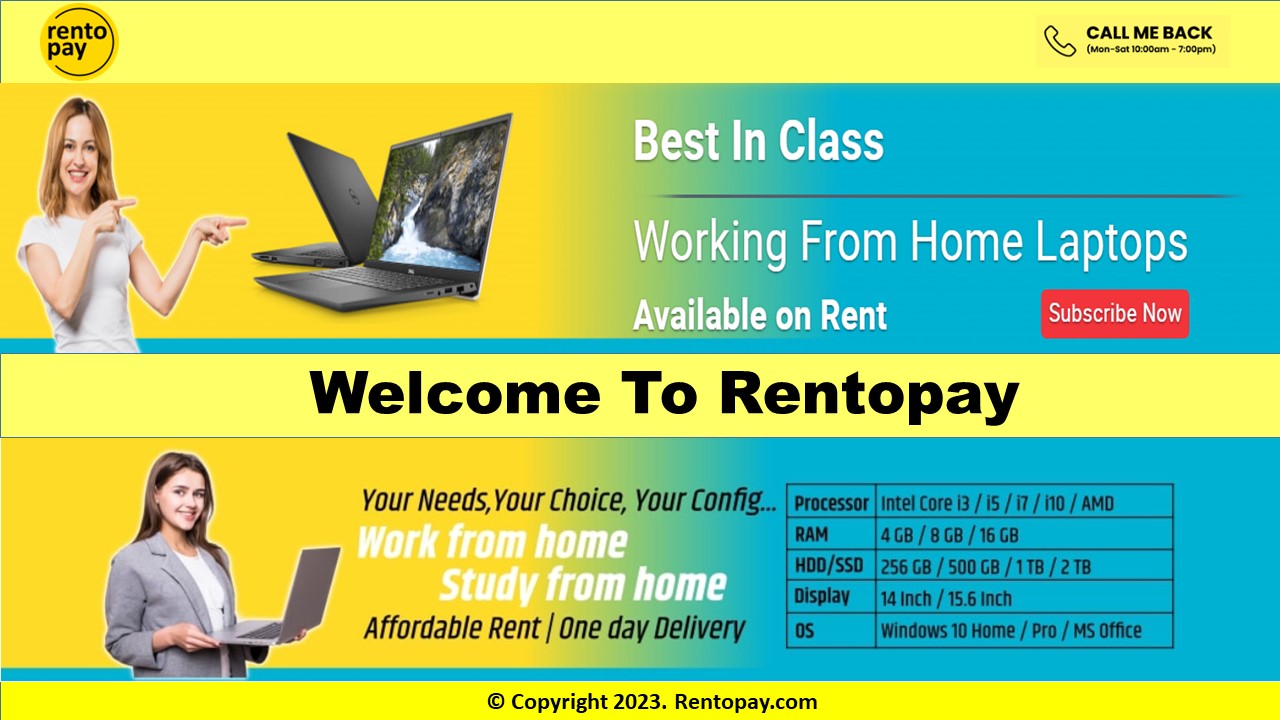 Laptop desktop on rent