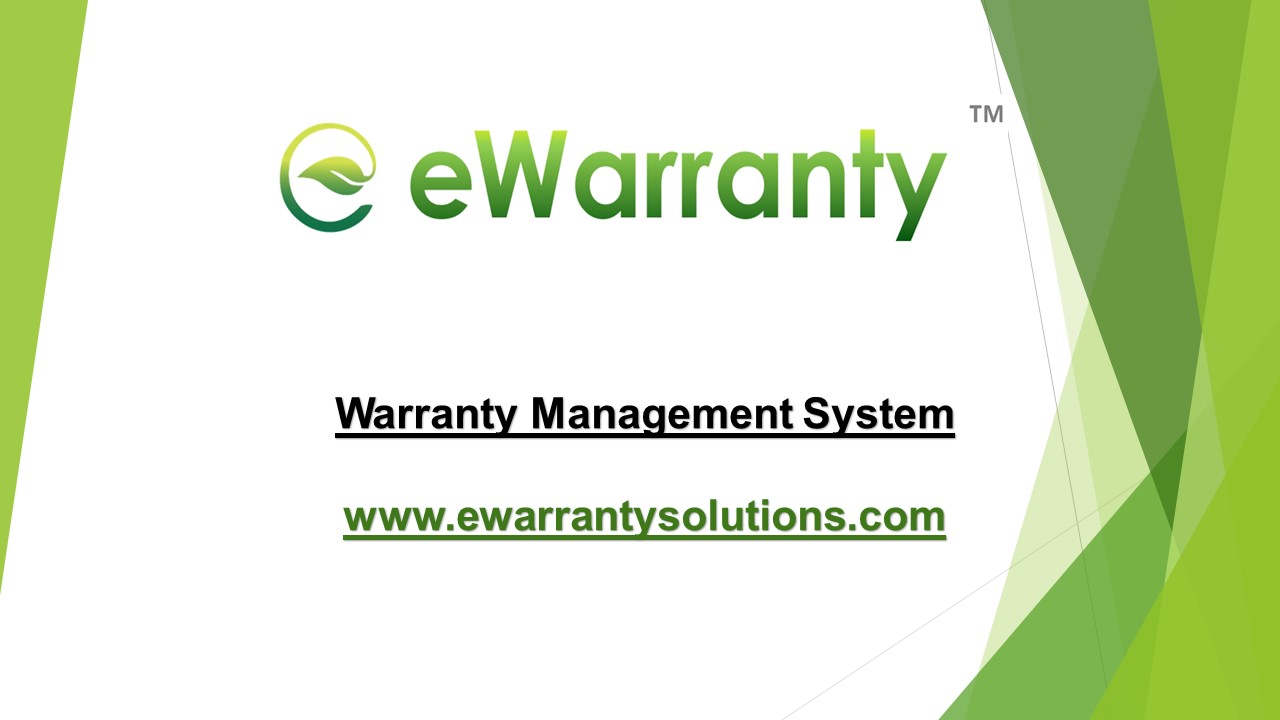 Warranty Management Software