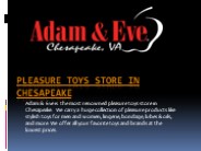 Sexual Wellness and Adult Toys Store in Chesapeake