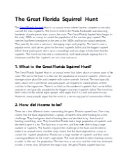 The Great Florida Squirrel Hunt