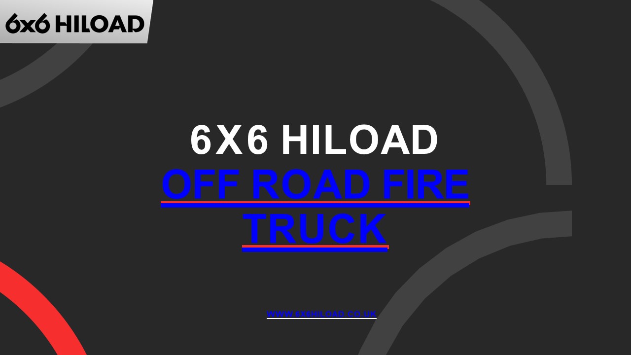 Firefighting Powerhouse: Discover the Capabilities of the 6x6 Off-Road Fire Truck