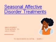 Seasonal Affective Disorder Treatments