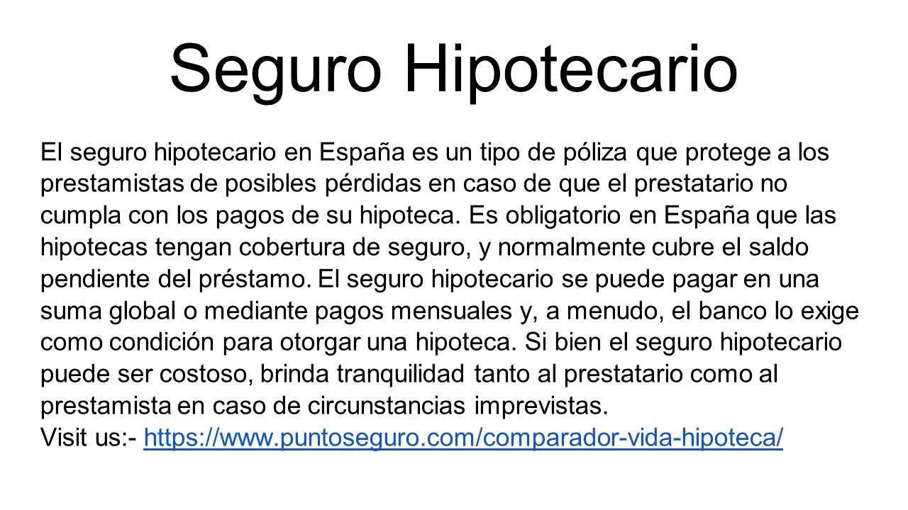 Seguro Hipotecario (1)