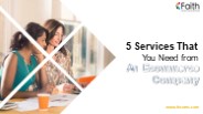 5 Services That You Need from An Ecommerce Company