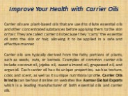Improve Your Health with Carrier Oils
