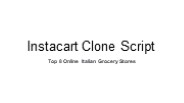 Instacart Clone Script
