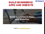 Build Ecommerce Apps and Website