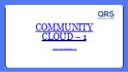 Introduction of Community Cloud with its Benefits | QR Solutions Pvt Ltd