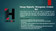 Heega English Technology Bigbully Mongoose Cricket Bat