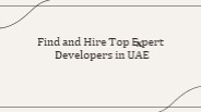 Find and Hire Top Expert Developers in UAE