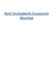 Best Oculoplastic Surgeon in Mumbai