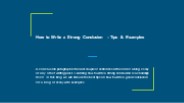 How to Write a Strong Conclusion  Tips & Examples