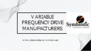 variable frequency drive manufacturer