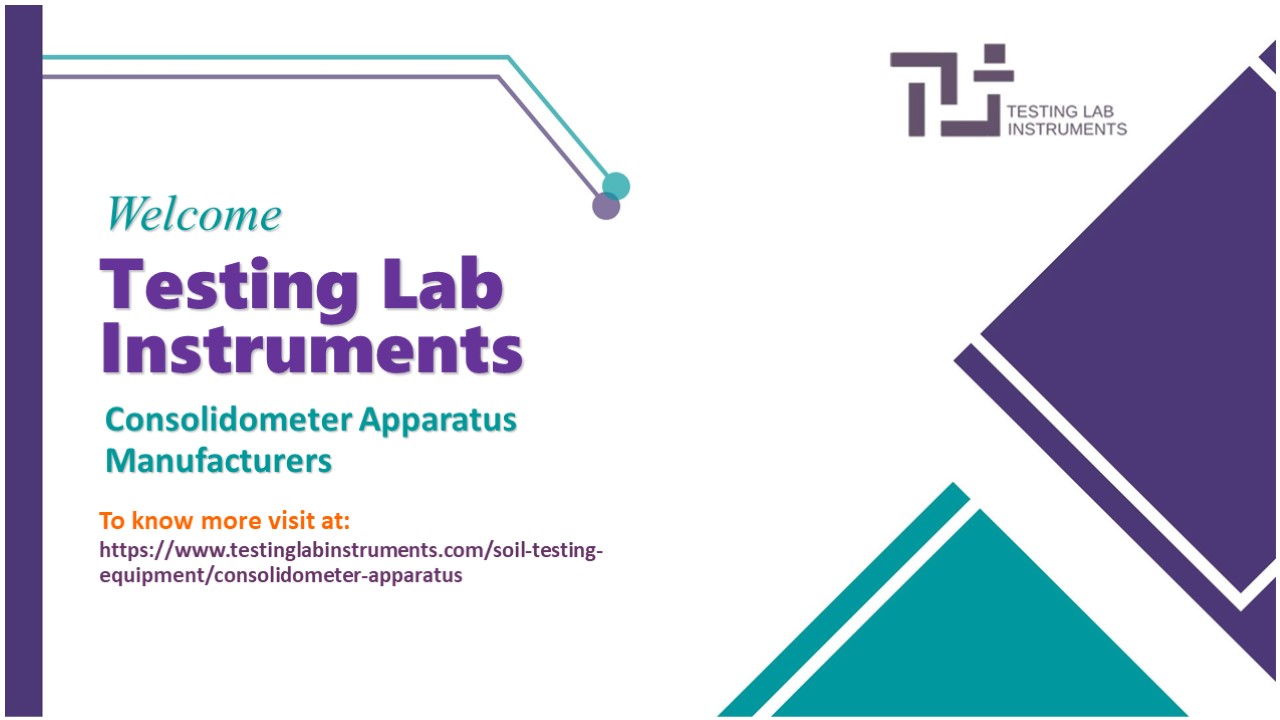 Consolidometer Apparatus Manufacturers