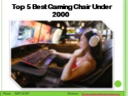 Best Gaming Chair Under 2000