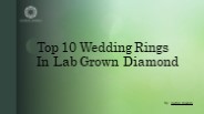 Top 10 Wedding Rings in Lab Grown Diamond