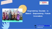 Engineering Courses in Meerut: Empowering Future Innovators