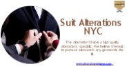 Suit Alterations NYC | Alteration Shop