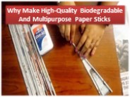 Comparing Non-Recycled Paper to Recycled Paper Sticks