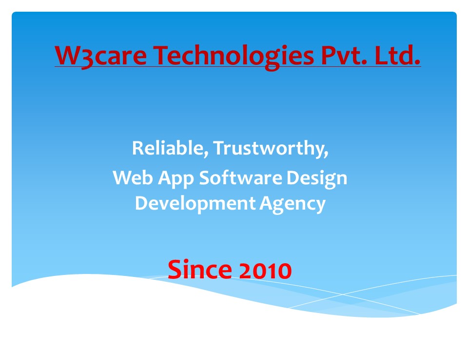 Web App SEO Digital Agency W3care