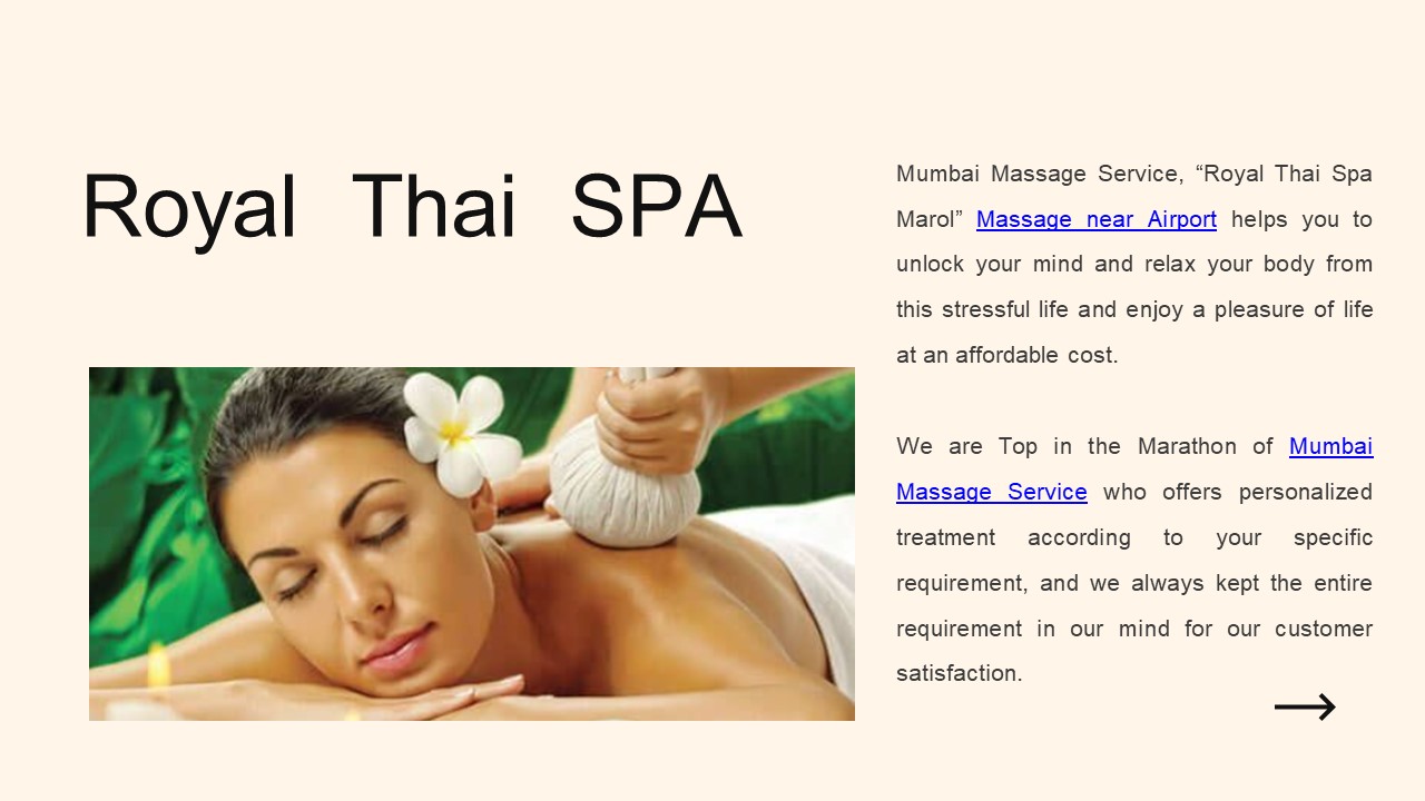 Luxurious Massage Parlour in Mumbai & Spa in MIDC | Royal Thai Spa