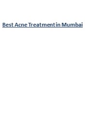 Best Acne Treatment in Mumbai