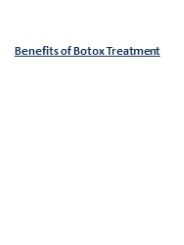 Benefits of Botox Treatment