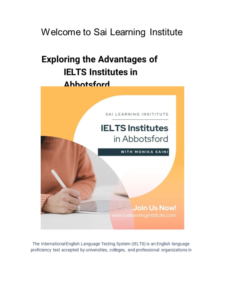 Exploring the Advantages of IELTS Institutes in Abbotsford