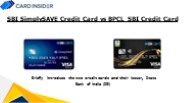 SBI SimplySAVE Credit Card vs BPCL SBI Credit Card