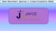 Sales Recruitment Agencies in Today's Competitive Market