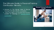 The Ultimate Guide to Personal Training Certification Benefits (1)