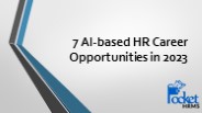 7 AI-based HR Career Opportunities in 2023
