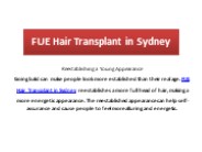 FUE Hair Transplant in Sydney