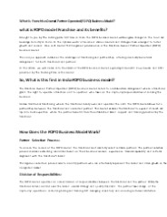 What is  FOPO  business model?