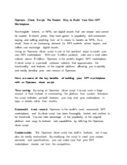 Launch an NFT Maketplace like Opensea