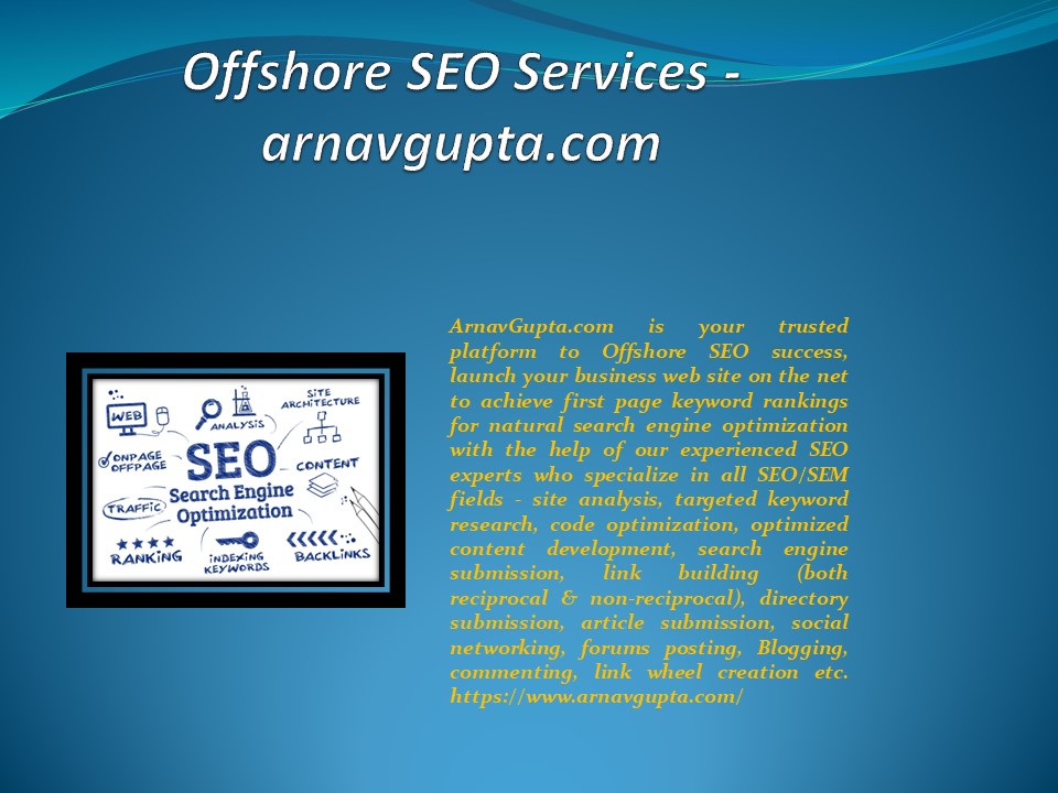 Offshore SEO Services - arnavgupta.com