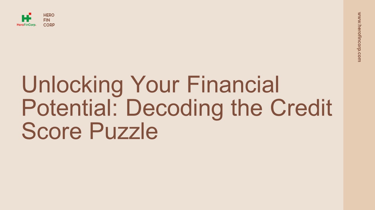 Decoding the Credit Score Puzzle