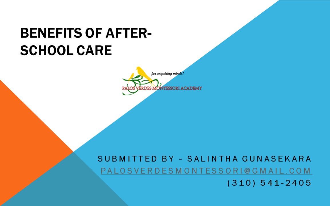 Benefits of after-school care