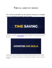 Virtual assistant service