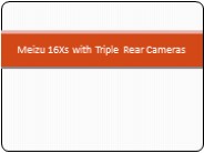 Meizu 16Xs with Triple Rear Cameras