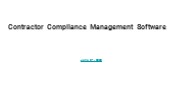 Contractor Compliance Management Softwares