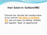 Hair Salon in Suitland MD