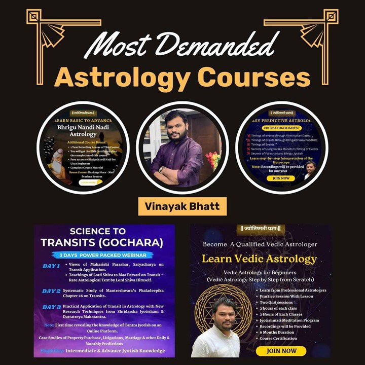 Most Demanded Astrology Courses by Vinayak Bhatt