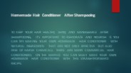 Homemade Hair Conditioner After Shampooing