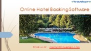 Online Hotel Booking Software
