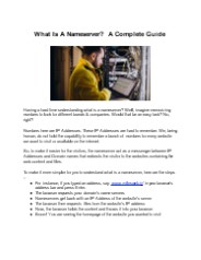 What is a Nameserver - A Complete Guide.